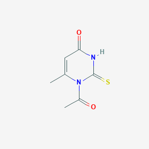 molecular formula C7H8N2O2S B13117647 1-Acetyl-6-methyl-2-thioxo-2,3-dihydropyrimidin-4(1H)-one 