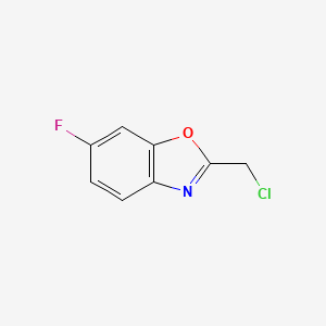 molecular formula C8H5ClFNO B1311767 2-(氯甲基)-6-氟-1,3-苯并噁唑 CAS No. 143708-36-5