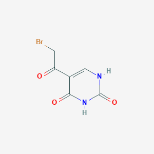 molecular formula C6H5BrN2O3 B13117681 5-(Bromoacetyl)pyrimidine-2,4(1h,3h)-dione CAS No. 34034-07-6