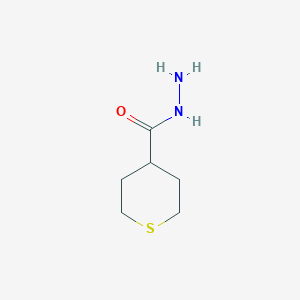 molecular formula C6H12N2OS B13117694 Thiane-4-carbohydrazide CAS No. 904298-67-5