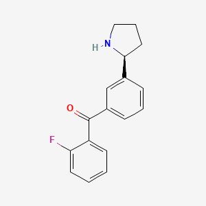 (S)-(2-fluorophenyl)(3-(pyrrolidin-2-yl)phenyl)methanone hydrochloride