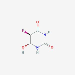 (5R,6R)-5-Fluoro-6-hydroxydihydropyrimidine-2,4(1H,3H)-dione