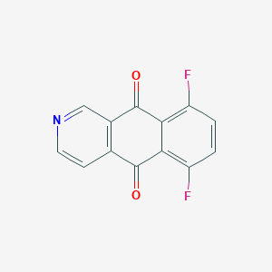 molecular formula C13H5F2NO2 B1311774 6,9-二氟苯并[g]异喹啉-5,10-二酮 CAS No. 144511-13-7