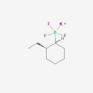 molecular formula C8H15BF3K B13117753 Potassium ((1S,2S)-2-ethylcyclohexyl)trifluoroborate 