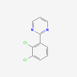 molecular formula C10H6Cl2N2 B13117786 2-(2,3-Dichlorophenyl)pyrimidine 