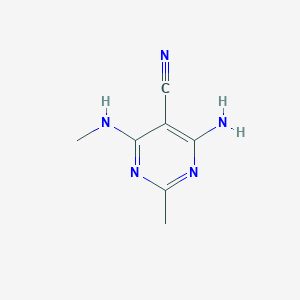 4-Amino-2-methyl-6-(methylamino)pyrimidine-5-carbonitrile