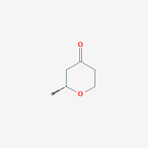 molecular formula C6H10O2 B1311784 (R)-2-Methyltetrahydropyran-4-one CAS No. 82110-22-3