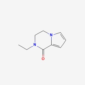 molecular formula C9H12N2O B13117859 2-Ethyl-3,4-dihydropyrrolo[1,2-a]pyrazin-1(2H)-one 