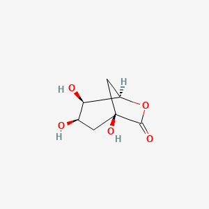 molecular formula C7H10O5 B1311786 (1S,3R,4R,5R)-1,3,4-三羟基-6-氧杂双环(3.2.1)辛烷-7-酮 CAS No. 665-27-0