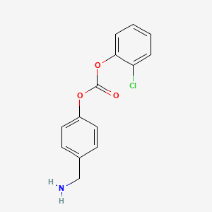 molecular formula C14H12ClNO3 B13117861 4-(Aminomethyl)phenyl(2-chlorophenyl)carbonate 