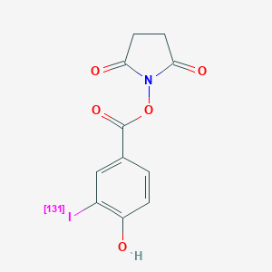 molecular formula C11H8INO5 B131179 N-Succinimidyl 4-hydroxy-3-iodobenzoate CAS No. 145459-41-2