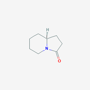 molecular formula C8H13NO B13117917 (S)-Hexahydroindolizin-3(2H)-one 