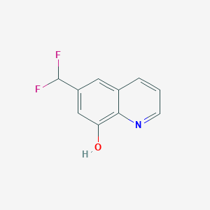 molecular formula C10H7F2NO B13117976 6-(Difluoromethyl)quinolin-8-ol 