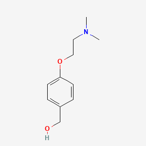 molecular formula C11H17NO2 B1311799 {4-[2-(二甲氨基)乙氧基]苯基}甲醇 CAS No. 131028-54-1