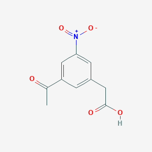 (3-Acetyl-5-nitrophenyl)acetic acid