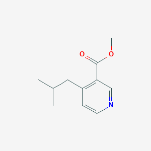 molecular formula C11H15NO2 B13118068 Methyl4-isobutylnicotinate 