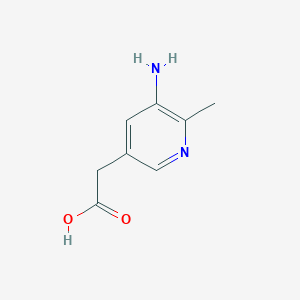 2-(5-amino-6-methylpyridin-3-yl)acetic acid