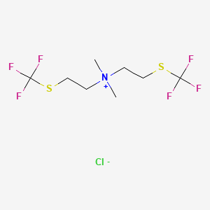 Dimethyl-bis-(2-trifluoromethylsulfanyl-ethyl)-ammonium chloride