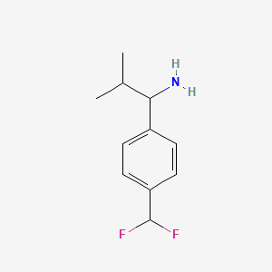 1-(4-(Difluoromethyl)phenyl)-2-methylpropan-1-amine hydrochloride