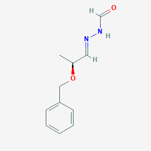 molecular formula C₁₁H₁₄N₂O₂ B131183 (S)-[2-(苄氧基)丙叉基]肼甲醛 CAS No. 170985-84-9