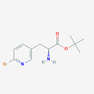 tert-Butyl (R)-2-amino-3-(6-bromopyridin-3-yl)propanoate