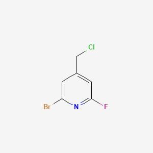 2-Bromo-4-(chloromethyl)-6-fluoropyridine