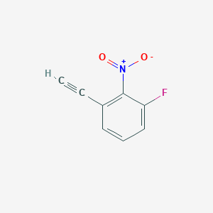 molecular formula C8H4FNO2 B13118327 1-Ethynyl-3-fluoro-2-nitrobenzene 