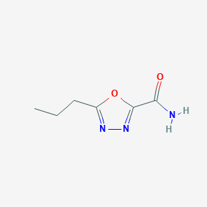 5-Propyl-1,3,4-oxadiazole-2-carboxamide