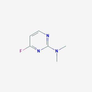 Pyrimidine, 4-fluoro-2-dimethylamino-