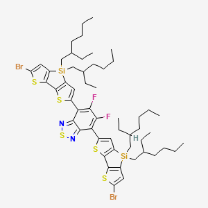 4,7-Bis[10-bromo-7,7-bis(2-ethylhexyl)-3,11-dithia-7-silatricyclo[6.3.0.02,6]undeca-1(8),2(6),4,9-tetraen-4-yl]-5,6-difluoro-2,1,3-benzothiadiazole