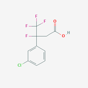 3-(3-Chlorophenyl)-3,4,4,4-tetrafluorobutanoicacid