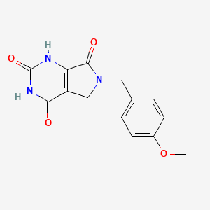 6-(4-Methoxybenzyl)-5,6-dihydro-1H-pyrrolo[3,4-d]pyrimidine-2,4,7(3H)-trione