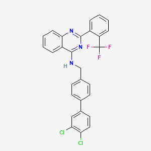 N-((3',4'-Dichloro-[1,1'-biphenyl]-4-yl)methyl)-2-(2-(trifluoromethyl)phenyl)quinazolin-4-amine