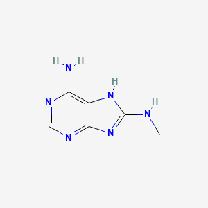 molecular formula C6H8N6 B13118497 N8-Methyl-9H-purine-6,8-diamine CAS No. 148019-88-9