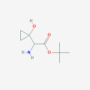 molecular formula C9H17NO3 B13118505 1-(Boc-aminomethyl)cyclopropan-1-ol 