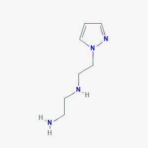 molecular formula C7H14N4 B13118521 N1-(2-(1H-Pyrazol-1-yl)ethyl)ethane-1,2-diamine 