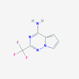 2-(Trifluoromethyl)pyrrolo[2,1-f][1,2,4]triazin-4-amine