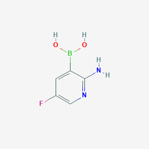 (2-Amino-5-fluoropyridin-3-yl)boronic acid