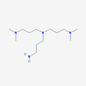 molecular formula C13H32N4 B13118570 N,N-Bis-(dimethylaminopropyl)-N-(3-aminopropyl)-amine CAS No. 65604-92-4