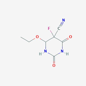 4-Ethoxy-5-fluoro-2,6-dioxohexahydropyrimidine-5-carbonitrile