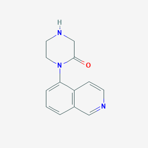 molecular formula C13H13N3O B13118577 1-(Isoquinolin-5-YL)piperazin-2-one 