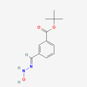 (E)-tert-Butyl3-((2-hydroxyhydrazono)methyl)benzoate