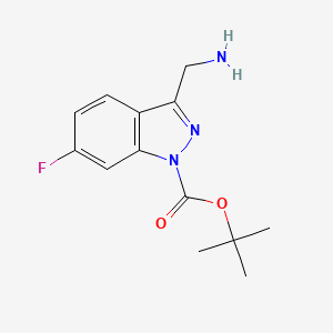 tert-Butyl3-(aminomethyl)-6-fluoro-1H-indazole-1-carboxylate