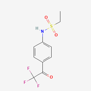 N-(4-(2,2,2-Trifluoroacetyl)phenyl)ethanesulfonamide