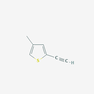 molecular formula C7H6S B13118666 2-Ethynyl-4-methylthiophene 