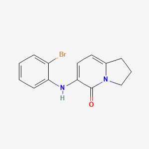 6-(2-Bromophenylamino)-2,3-dihydro-1H-indolizin-5-one