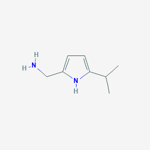 molecular formula C8H14N2 B13118715 (5-Isopropyl-1H-pyrrol-2-yl)methanamine 