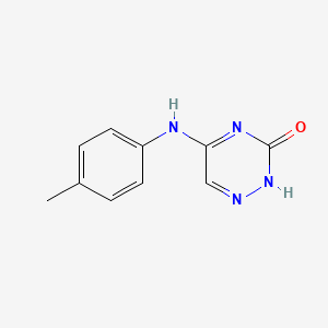 molecular formula C10H10N4O B13118731 5-(p-Tolylamino)-1,2,4-triazin-3-ol 