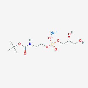 Sodium(R)-2-((tert-butoxycarbonyl)amino)ethyl(2,3-dihydroxypropyl)phosphate