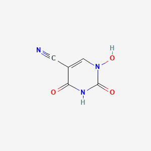 molecular formula C5H3N3O3 B13118819 1-Hydroxy-2,4-dioxo-1,2,3,4-tetrahydropyrimidine-5-carbonitrile 